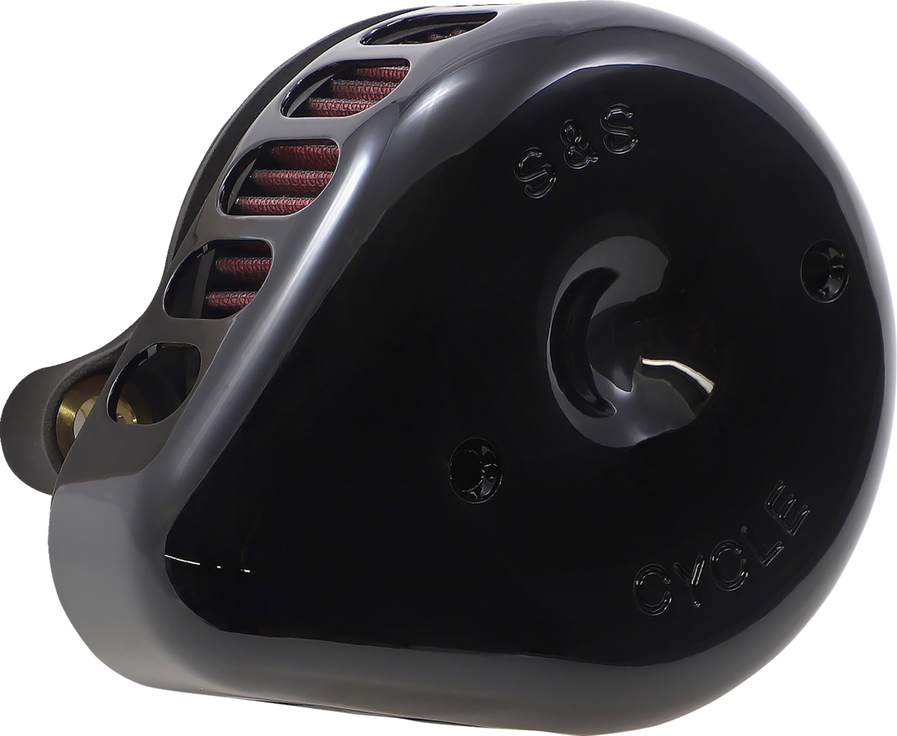 S&S Cycle Mini Teardrop Stealth Air Cleaner Kit - Gloss Black