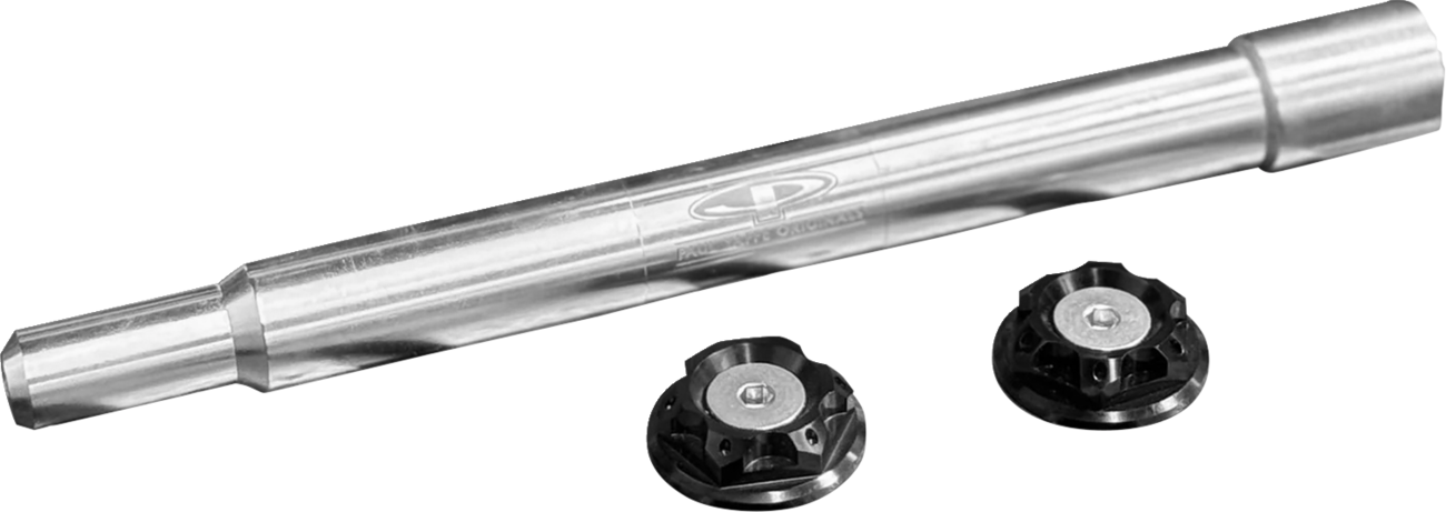 Paul Yaffe Bagger Nation Y-Axle With Turret Style Axle Cover Kit - Custom - Front - Black - 25 MM