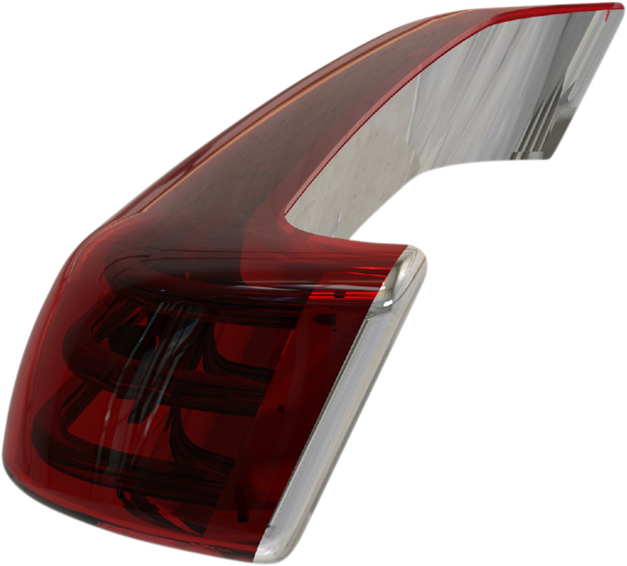 Custom Dynamics Saddlebag LED Lights - Sequential - Chrome/Red