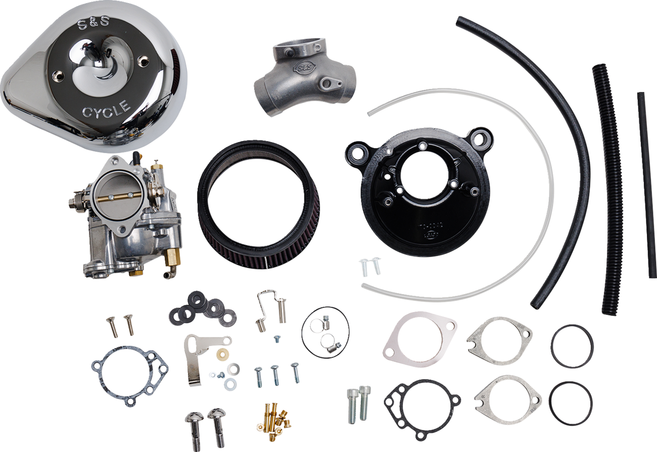 S&S Cycle Super E Carburetor With Stealth Air Cleaner Kit - Chrome - Twin Cam