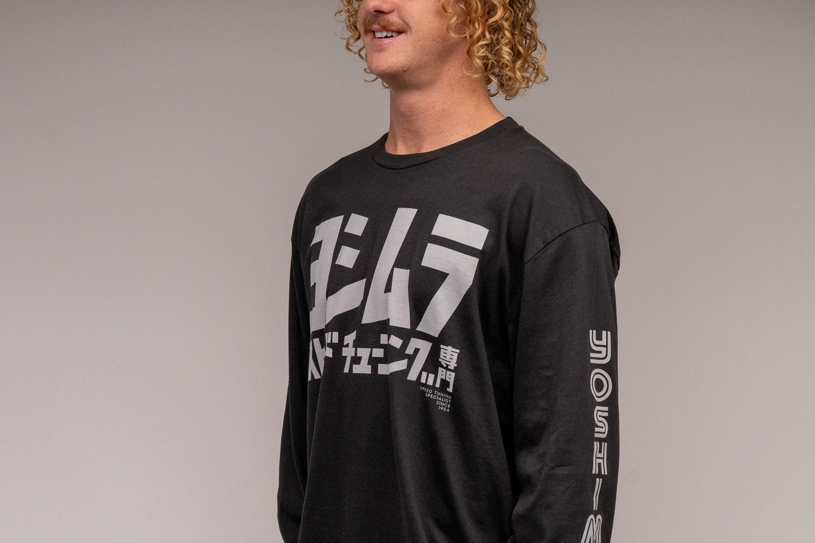 Yoshimura Speed Tuning Long Sleeve Tee Coal