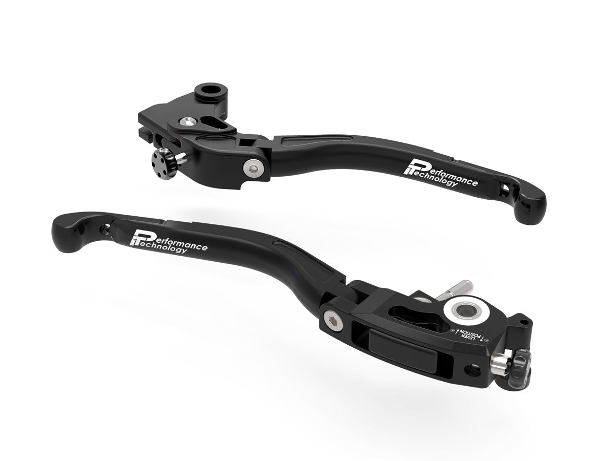 Ducabike DBK L30 Evo Brake + Clutch Adjustable Levers - BLACK-BLACK