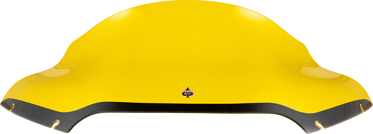 Klock Werks Kolor Flare® Windshield - 9" - Yellow - '15-'25 FLTR
