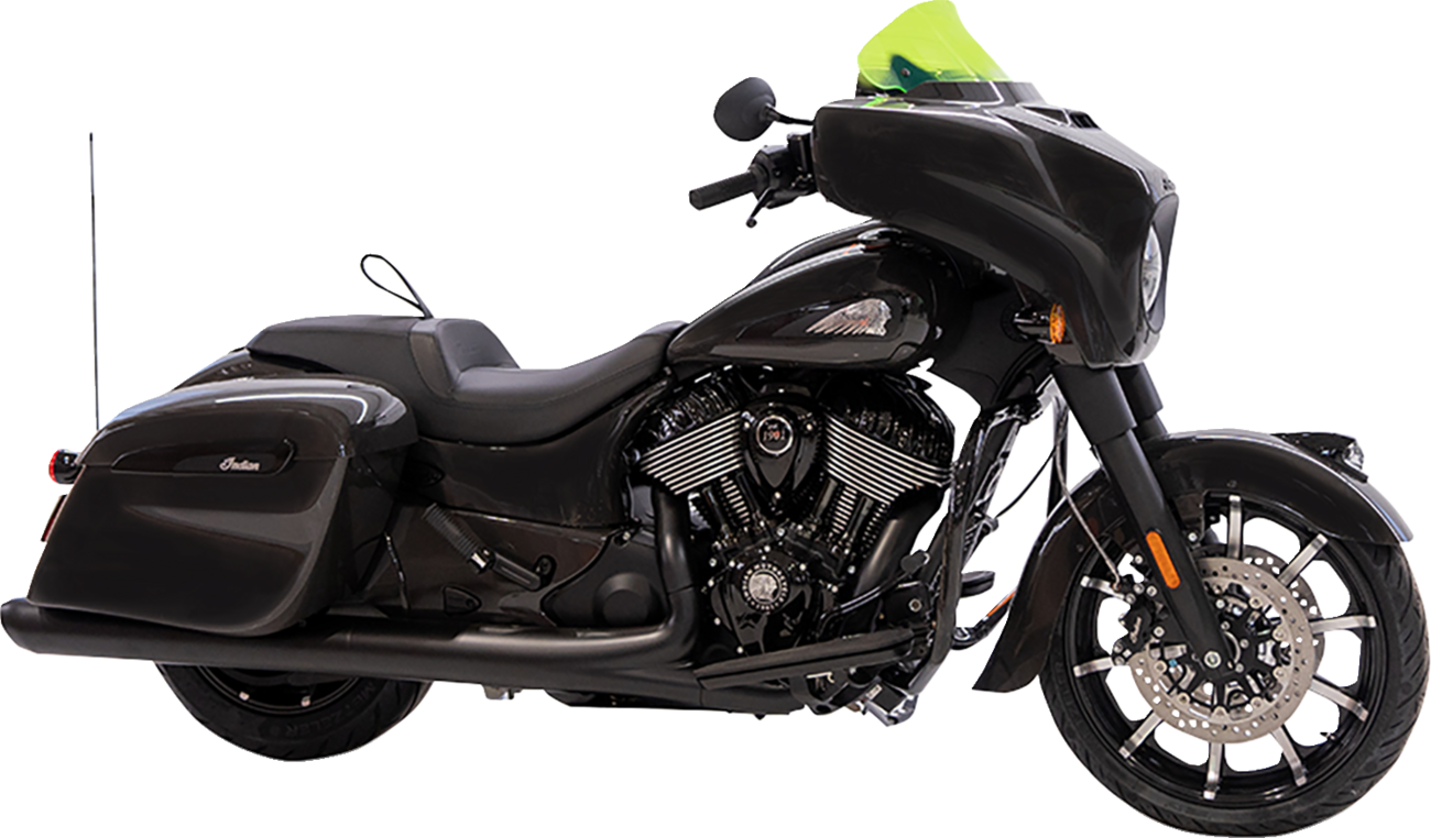 Klock Werks Ice Flare® Windshield - 10" - Green Ice - '14-'26 Indian