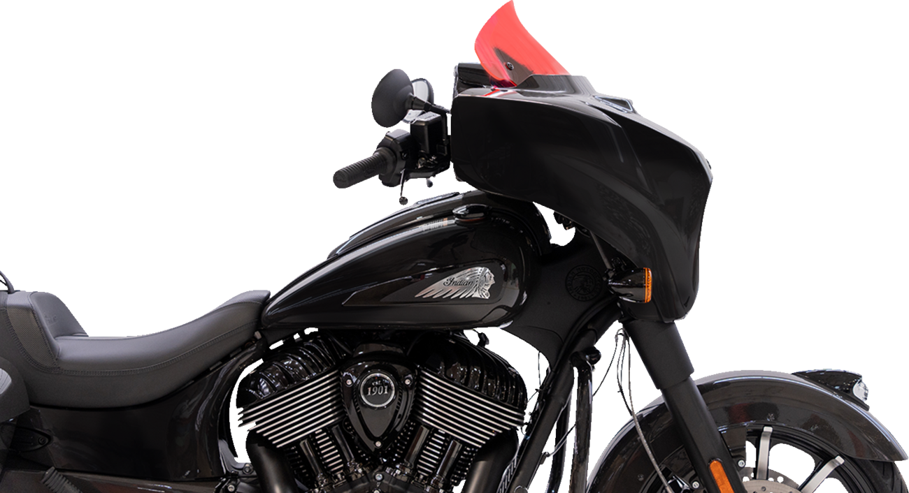 Klock Werks Ice Flare® Windshield - 10" - Pink Ice - '14-'26 Indian