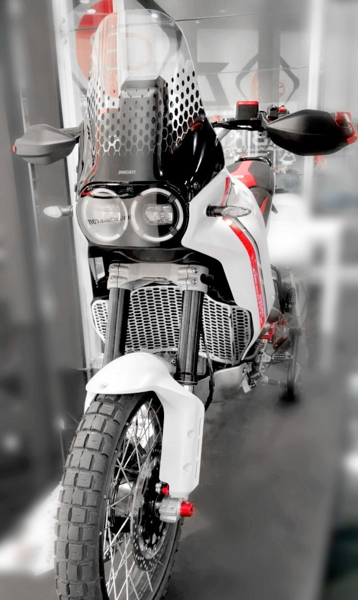 Ducabike DBK GR14 DesertX H20 Radiator Guard - SILVER