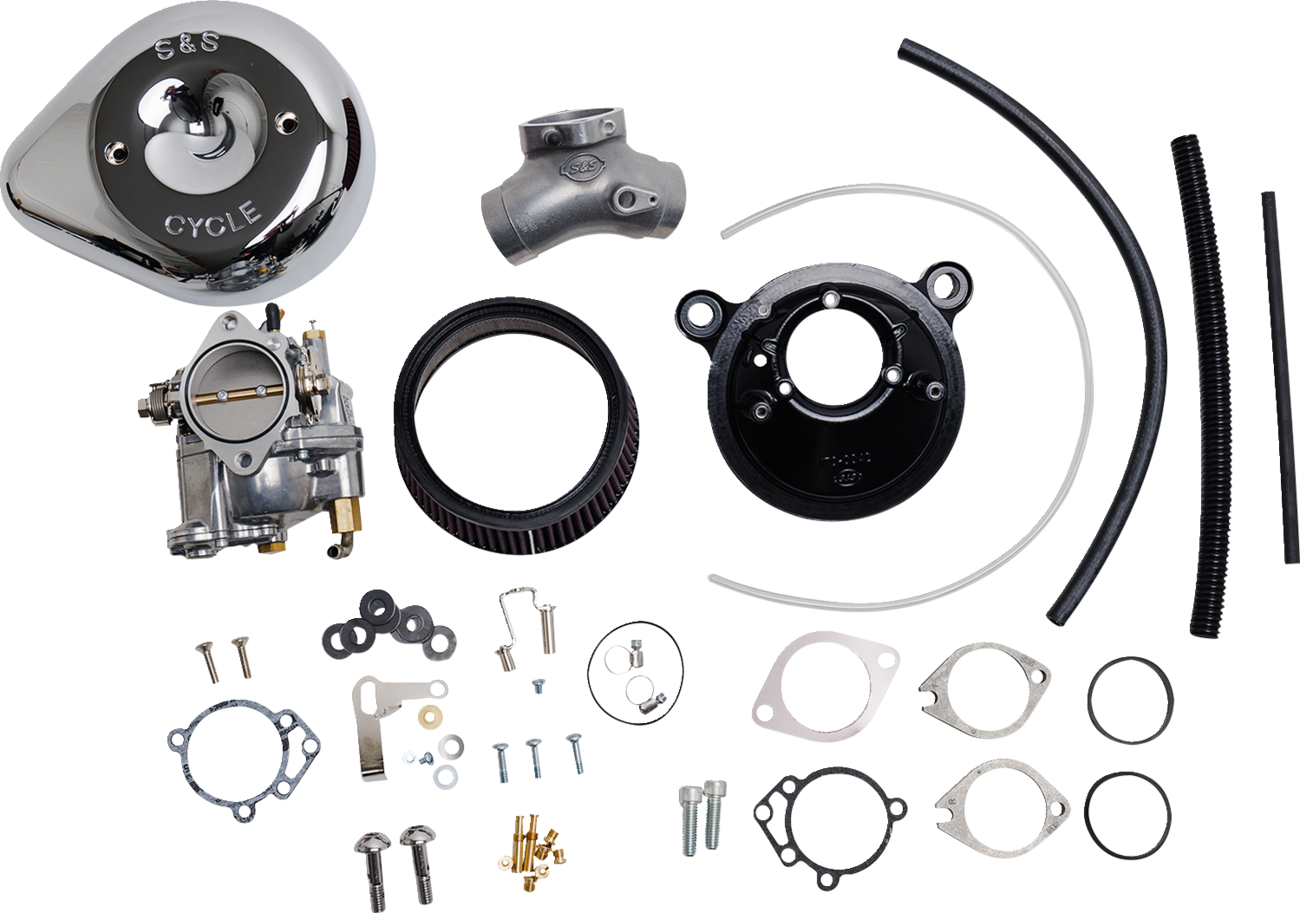 S&S Cycle Super E Carburetor With Stealth Air Cleaner Kit - Chrome - Twin Cam