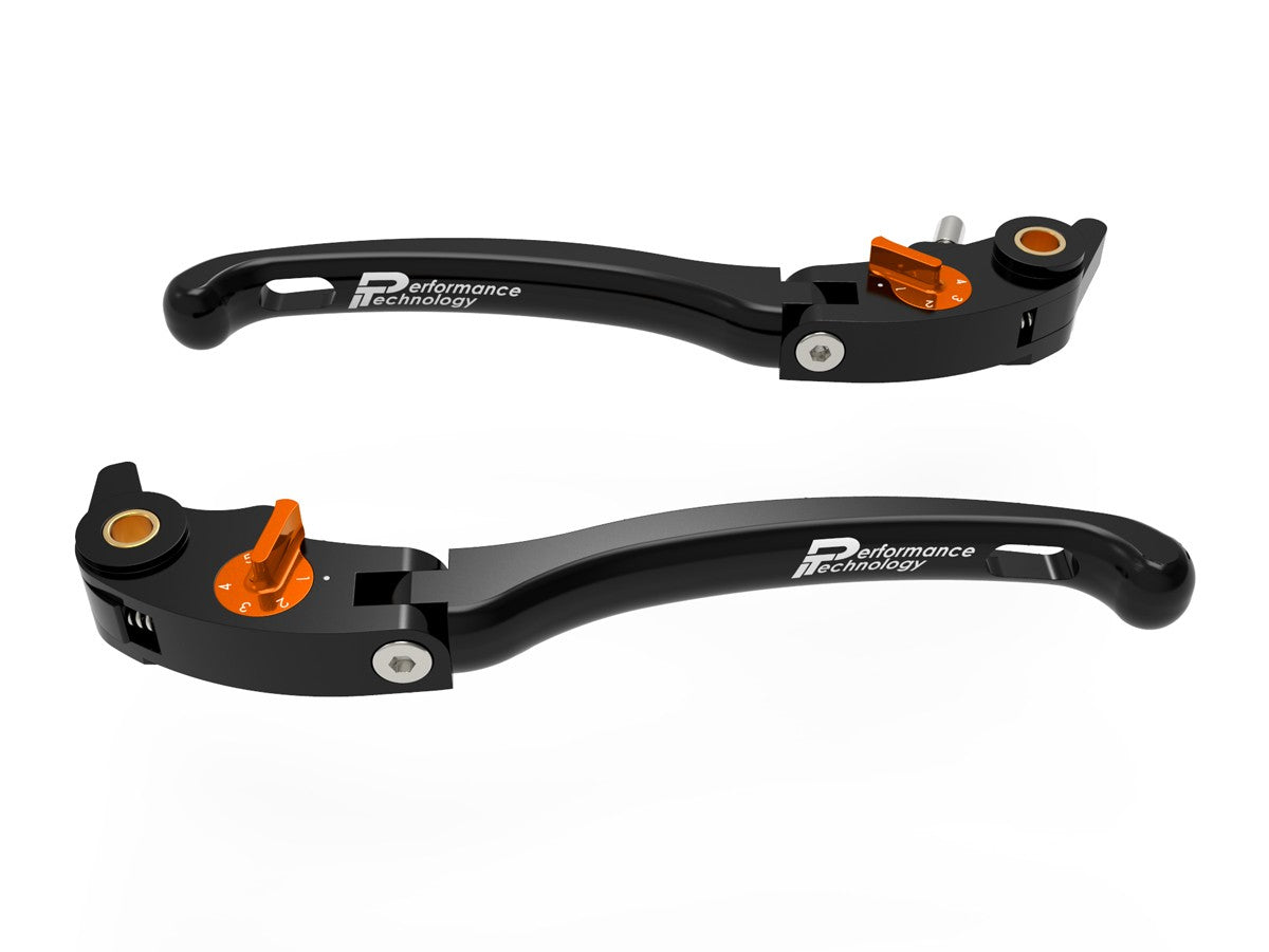 Ducabike DBK LE17 Brake / Clutch Adjustable Levers Eco GP 1 - BLACK-ORANGE