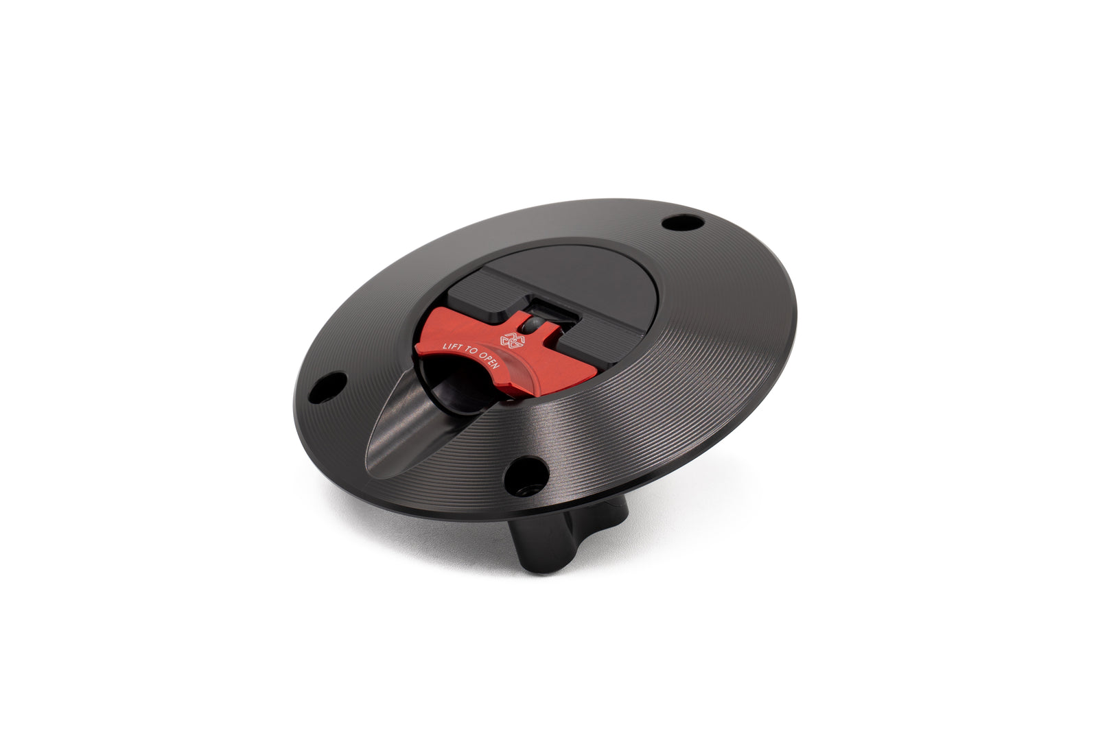 Gilles Tooling FCAP2 – Quick-Release Fuel Cap, Black Red