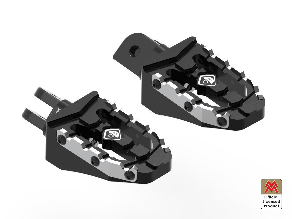 Ducabike DBK KPDM06 Moto Morini Off-Road Pilot Footpegs Kit - BLACK