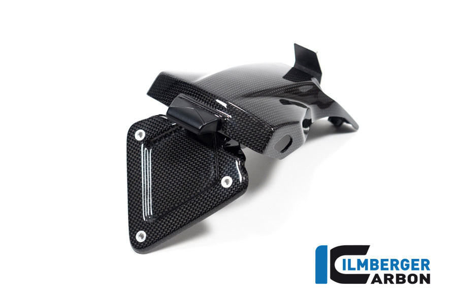 Ilmberger Carbon License Plate Holder Short Streetfighter V2 / V4 Ducati Panigale V4 / V4 S / V4 R - Gloss