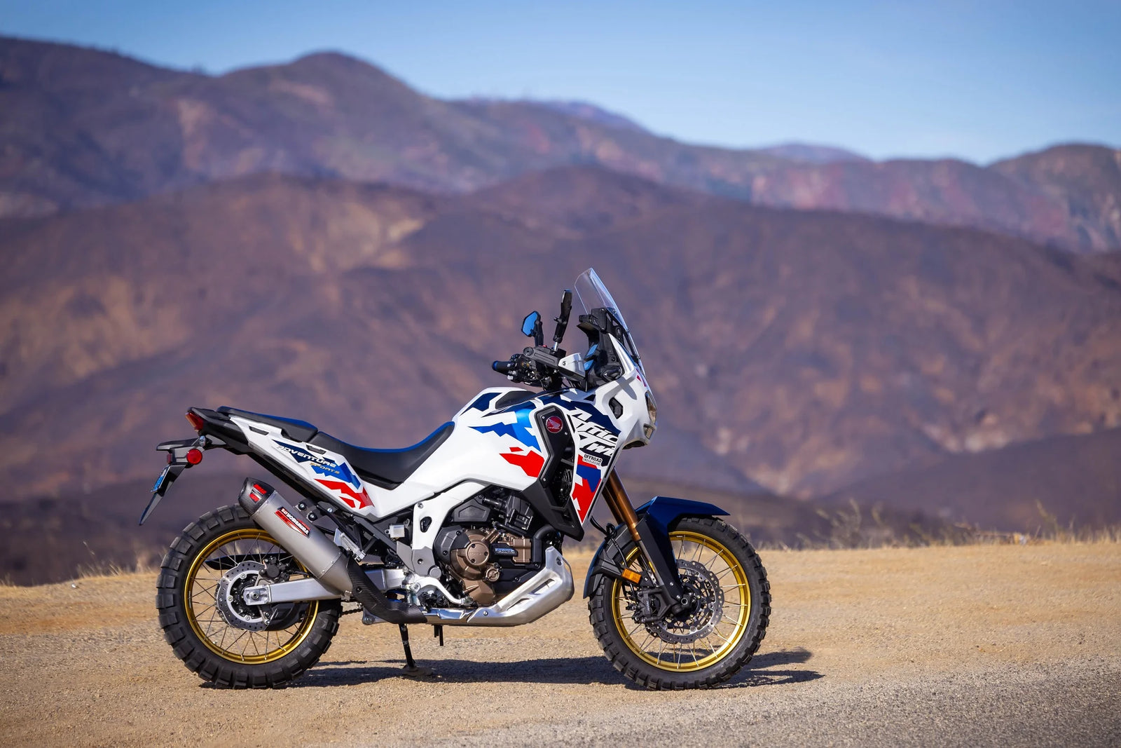 Yoshimura Africa Twin 20-26 RS-12 Stainless Slip-On Exhaust, W/ Stainless Muffler
