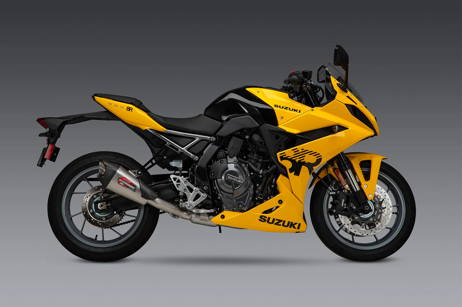 Yoshimura GSX-8S/R/T/TT 23-26 AT2 Stainless Full Exhaust, W/ Stainless Muffler