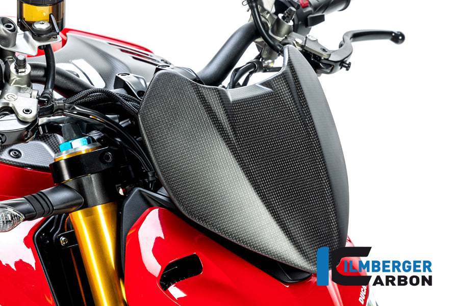 Ilmberger Carbon Instrument Cover Windshield V4 Ducati Streetfighter - Matte
