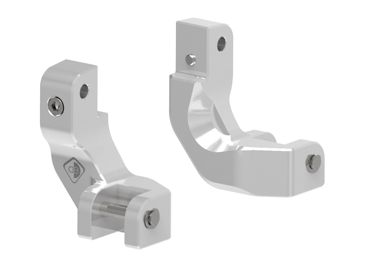 Ducabike DBK PAP04 Moto Guzzi Passenger Footpeg Comfort Kit - Silver