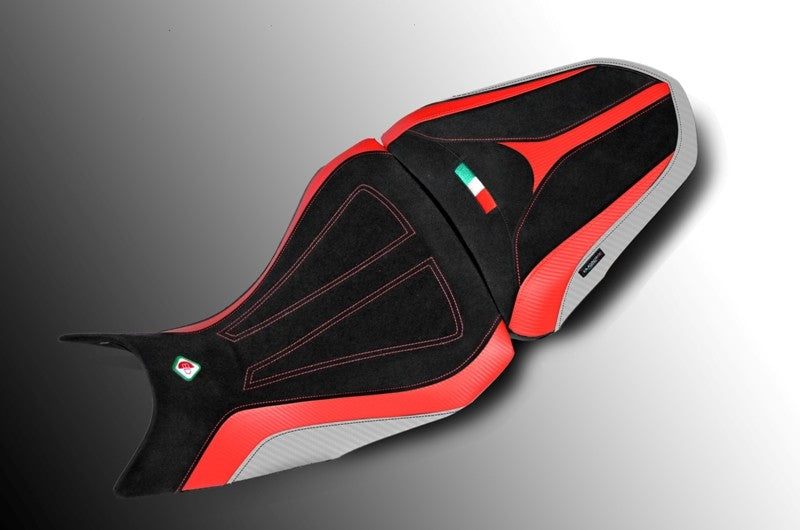 Ducabike DBK CSMTSC15 MTS 1200 My15 Comfort Seat Cover - BLACK-RED-WHITE