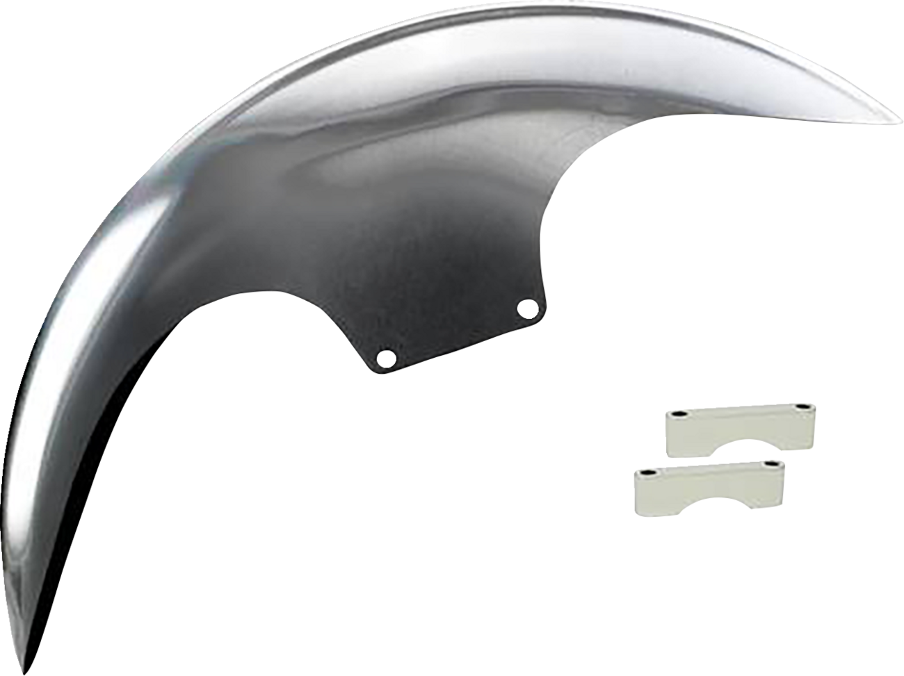 Paul Yaffe Bagger Nation Cafe Front Fender - 21" - Chrome Spacers