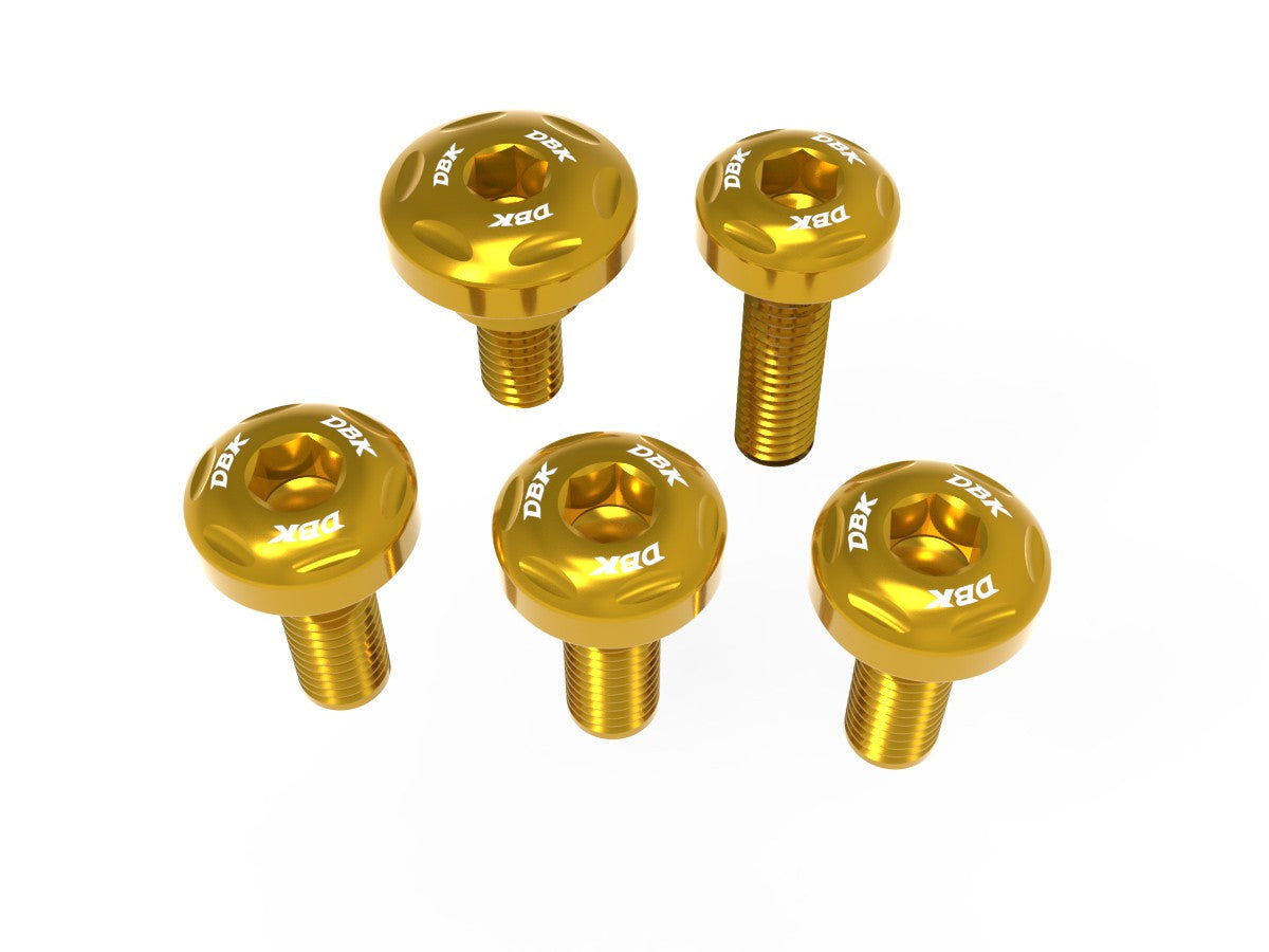 Ducabike DBK KVT99 Panigale V4 MY 2025 Low Left Side Tank Panel Screws Kit - Gold
