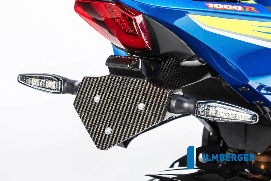 Ilmberger Carbon Number Plate Holder - Suzuki GSX R 1000 '17