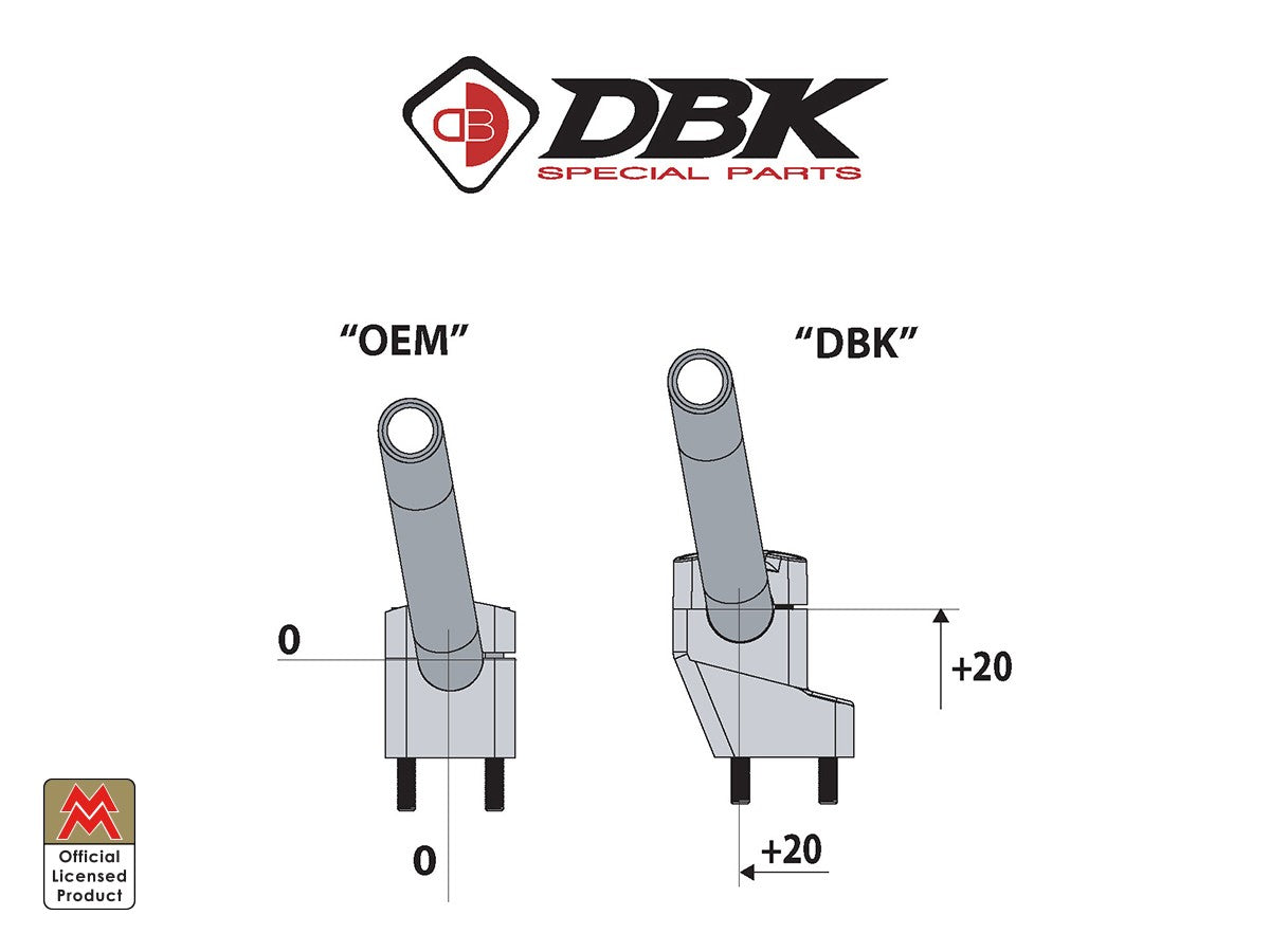 Ducabike DBK BRM04 Handlebar Riser Kit Moto Morini Seiemmezzo