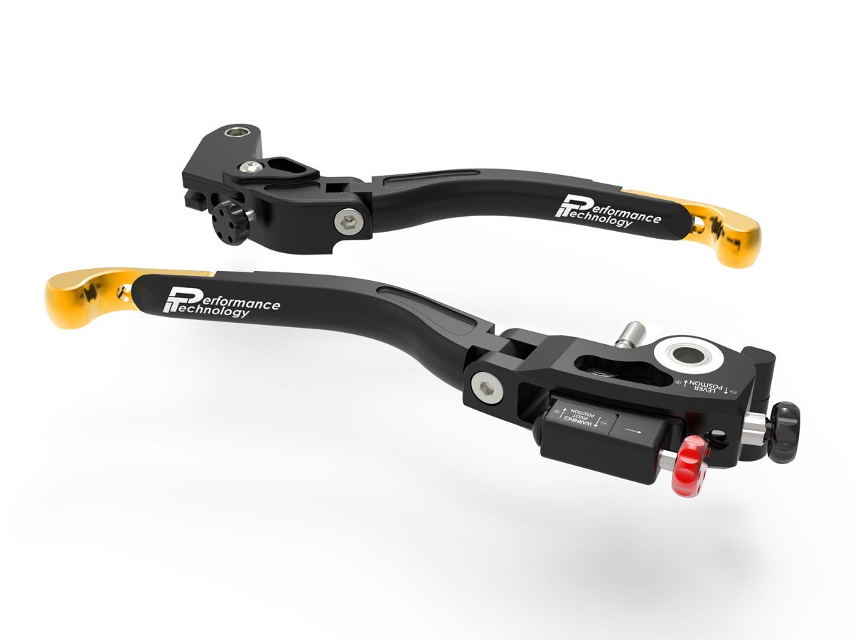 Ducabike DBK L21 Ultimate Honda Brake + Clutch Levers Double Adjustment - BLACK-GOLD