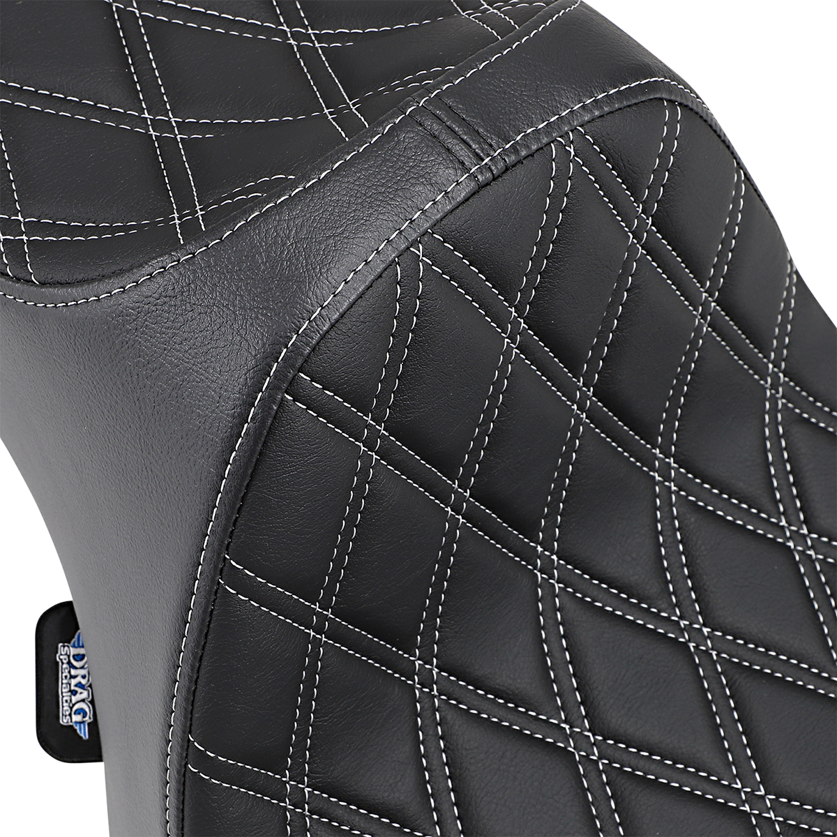 Drag Specialties Seats Predator III Seat - Double Diamond - Silver Stitching - XL '04-'22