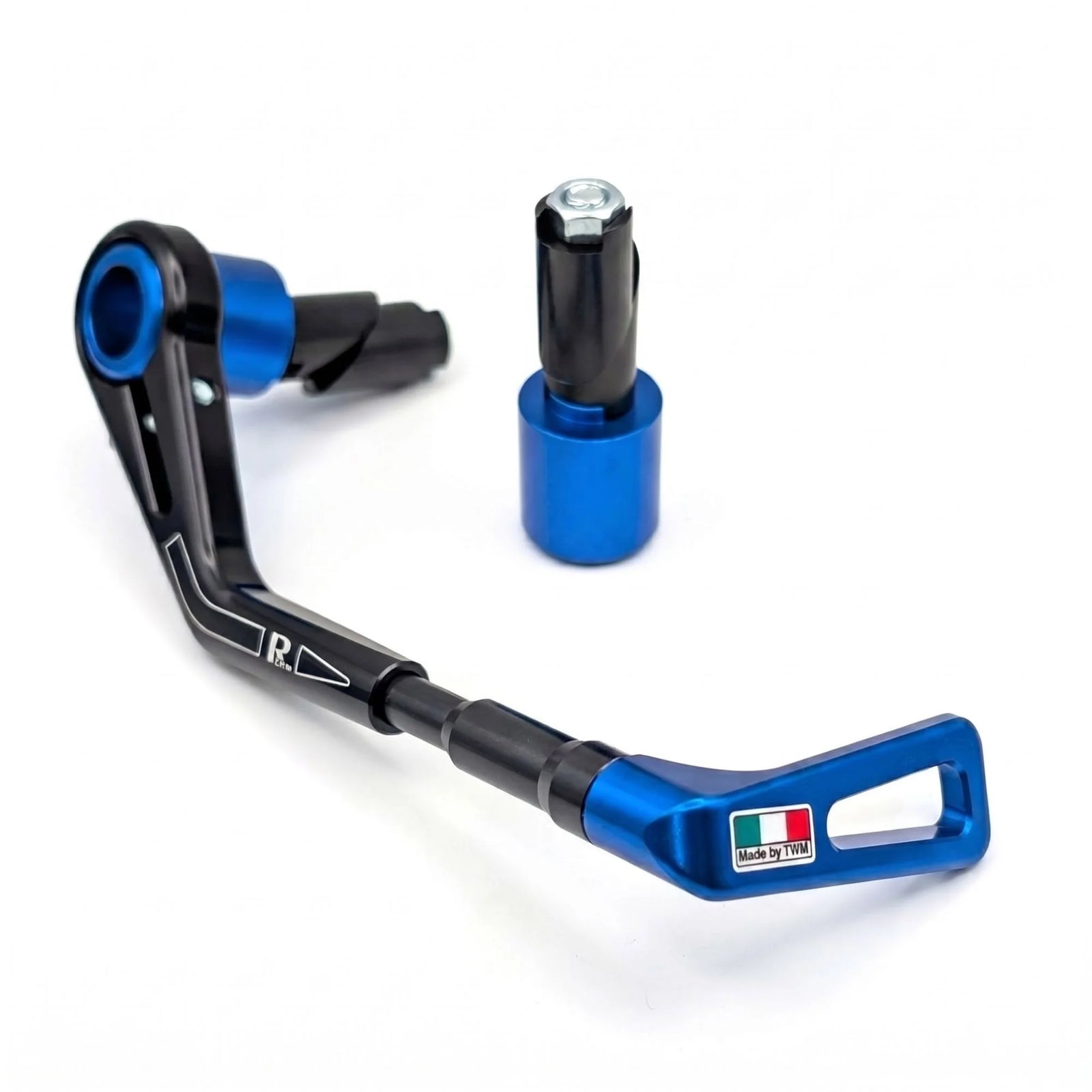 TWM CNC Aluminum Brake Lever Guard Blue for 14mm-17mm Handlebars - BLG.B