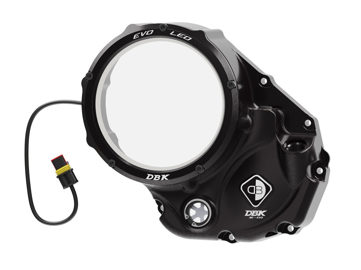 Ducabike DBK CCDVL06 Evo LED Clear Clutch Cover - BLACK-BLACK