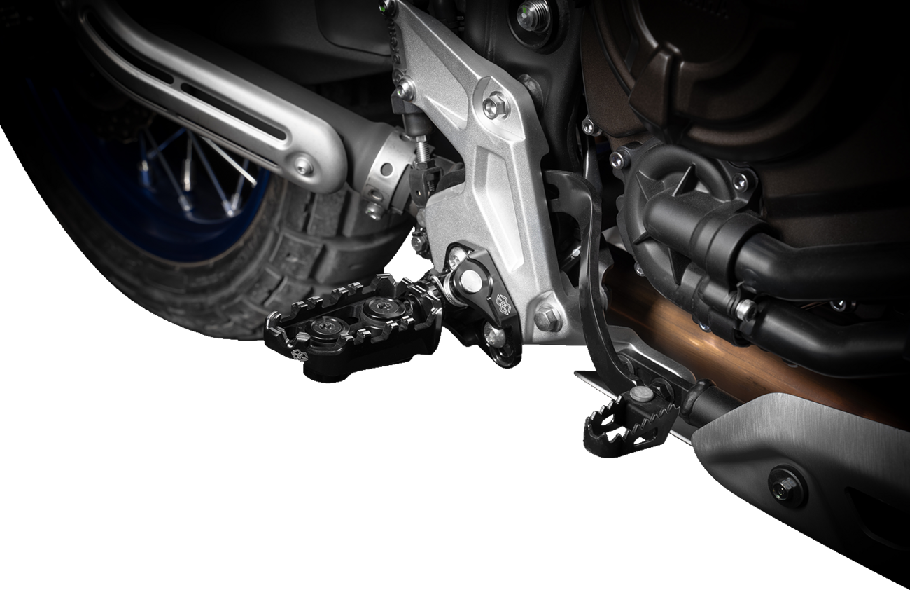 Gilles Tooling Tech-X Enduro Foot Pegs - Driver - Black