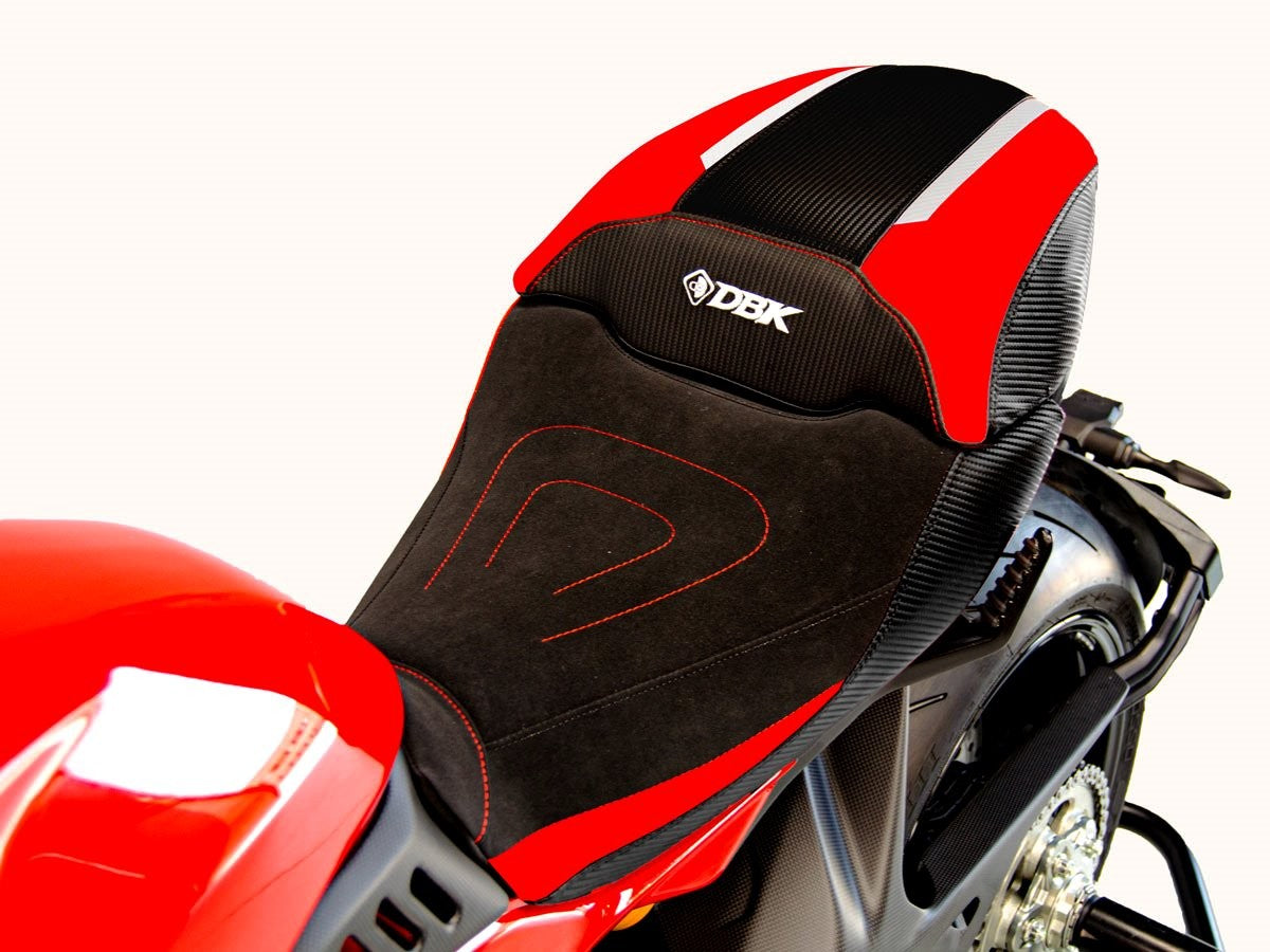 Ducabike DBK CSDV4C01 Diavel V4 Comfort Seat Cover - BLACK-RED
