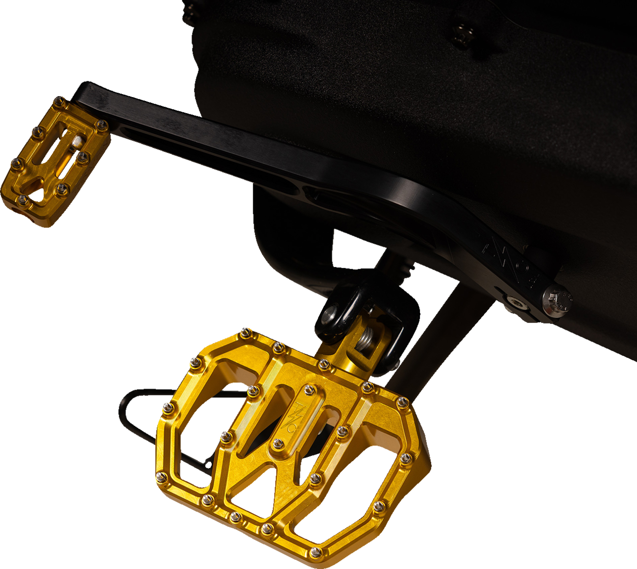 Thrashin Supply CO. Mini Aggressor Floorboards - Gold - Rear