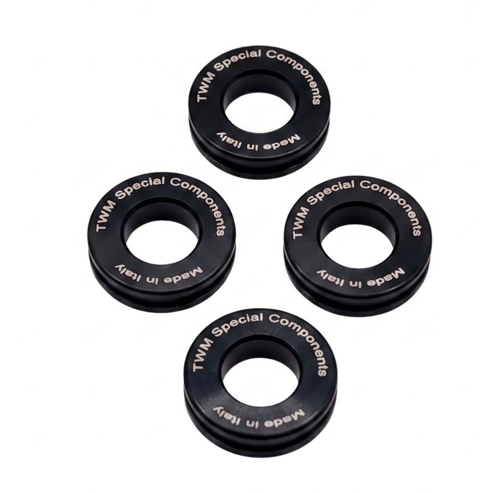 TWM CNC Aluminum Brake Caliper Spacer Kit in Black - DPF.01.N