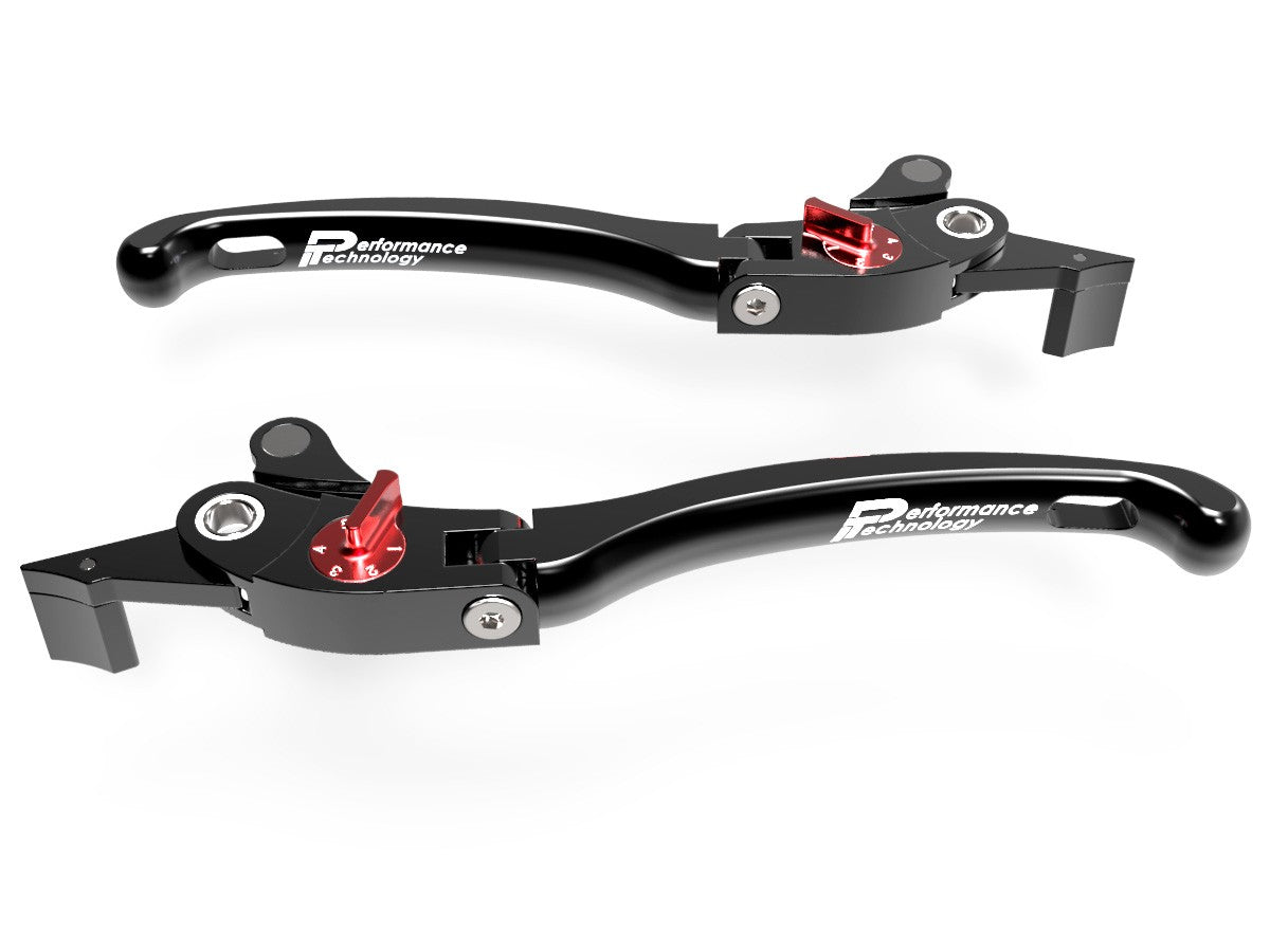 Ducabike DBK LE07 Brake / Clutch Adjustable Levers Eco GP 1 - BLACK-RED