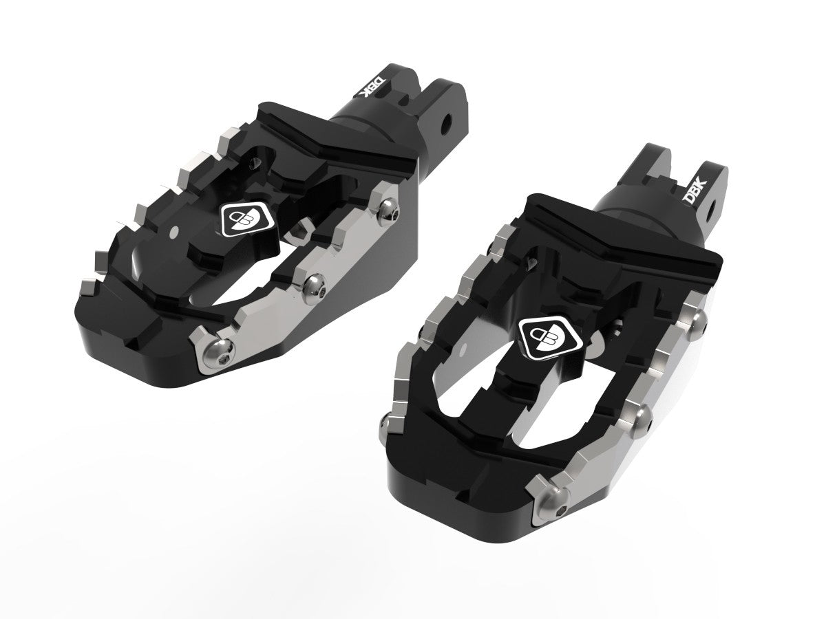 Ducabike DBK PPDV10 DUCATI ADJUSTABLE OFF-ROAD PILOT PEDALS KIT (Ø6mm PIN) - BLACK