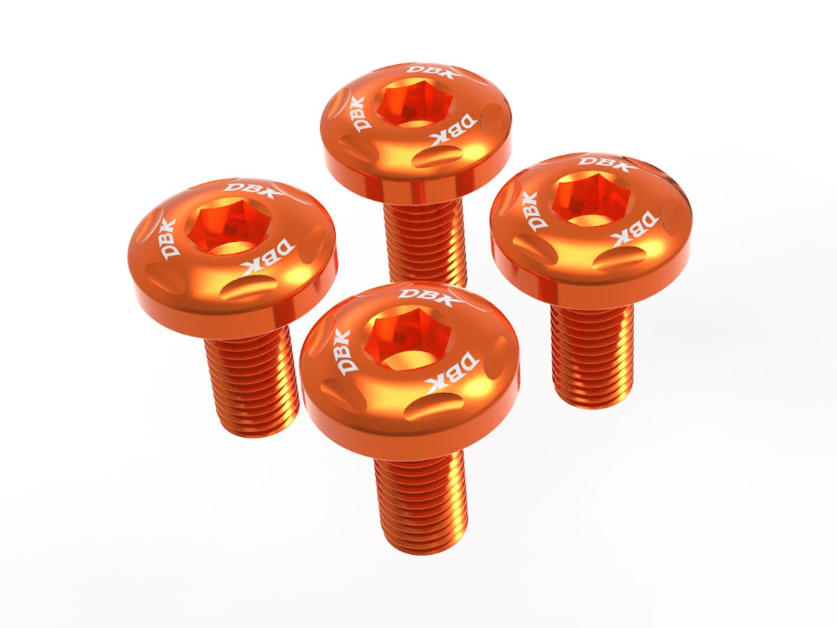 Ducabike DBK KVT91 KTM 990 Duke Side Left Fuel Tank Cap Screws Kit - Orange