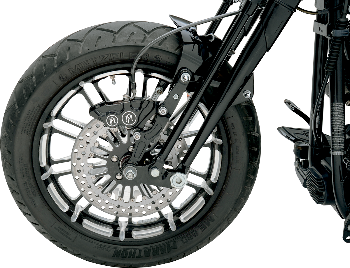 Performance Machine (PM) 4-Piston Caliper - Front Right - Contrast Cut™ - 11.5"