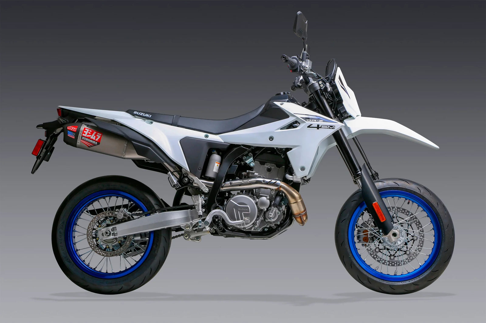 Yoshimura DR-Z4 S/Sm 25-26 RS-12 Stainless Slip-On, W/ Stainless Muffler