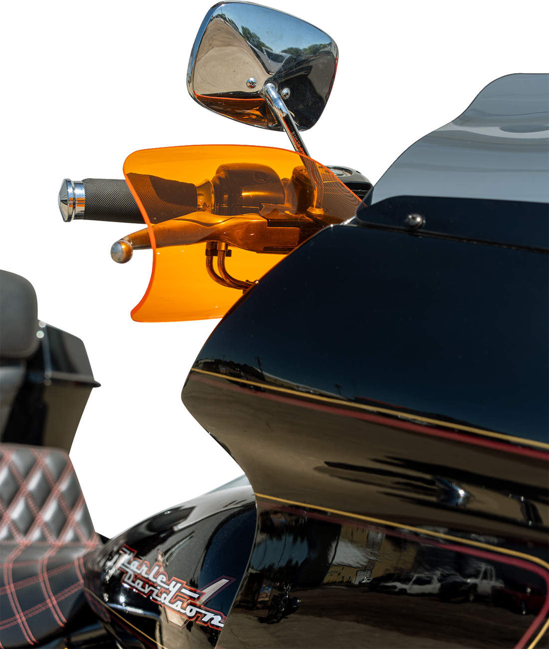 Klock Werks Flare® Handguards - Harley-Davidson Hydraulic Clutch - Orange Ice