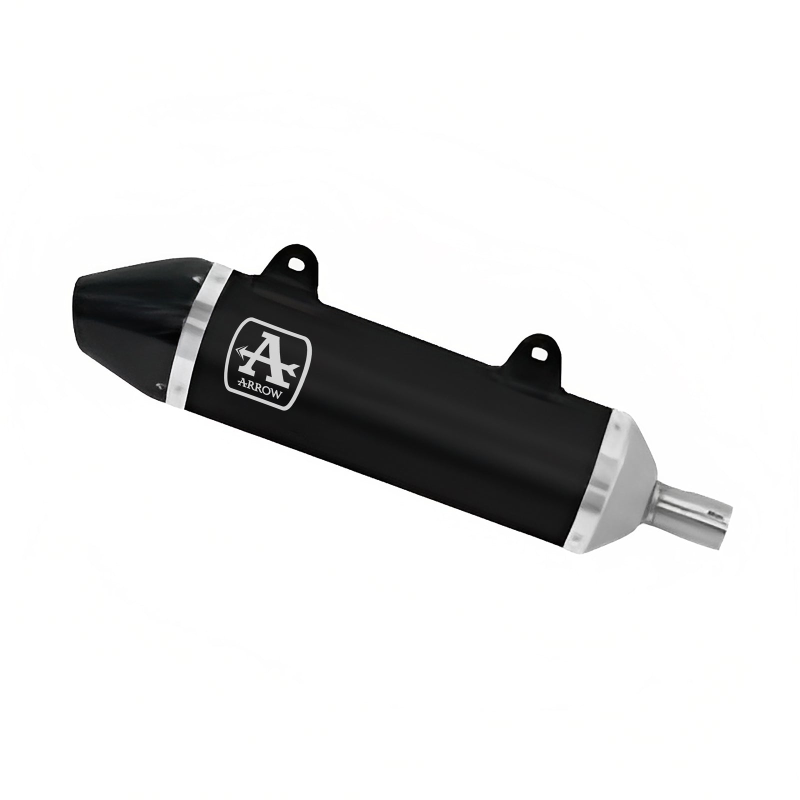 Arrow 52510AKN Thunder Aluminium Dark Slip On With Carbon End Cap