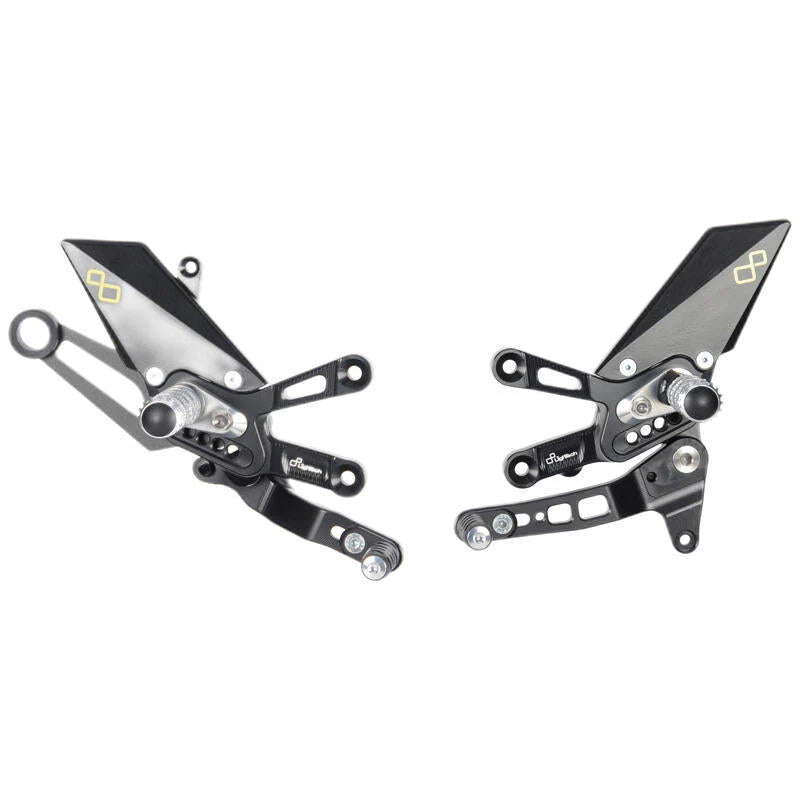 LighTech Adjustable Rearsets For RSV4 Tuono V4 1100 Factory 2021-2024 - Standard Shift