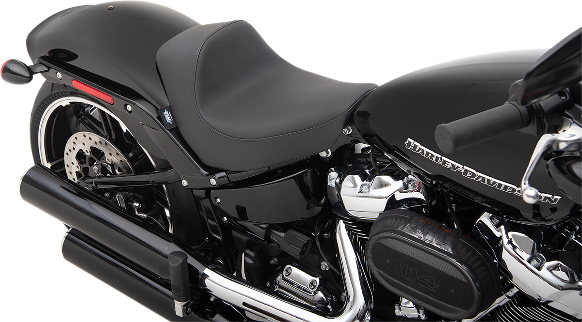 Drag Specialties Seats EZ-Solo Seat - Smooth - Solar-Reflective Leather - FXBR/S '18-'20