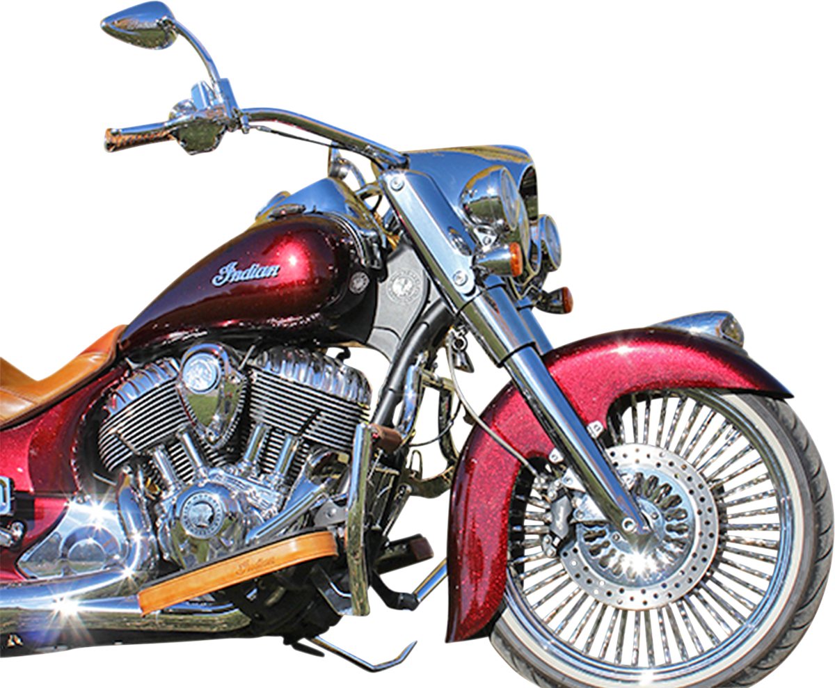 Klock Werks Klassic Front Fender - Black - 16"-19" - Indian Roadmaster/Chief