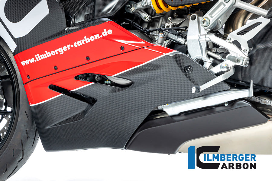 Ilmberger Carbon Belly Pan Left Side Ducati Panigale V2 - Matte