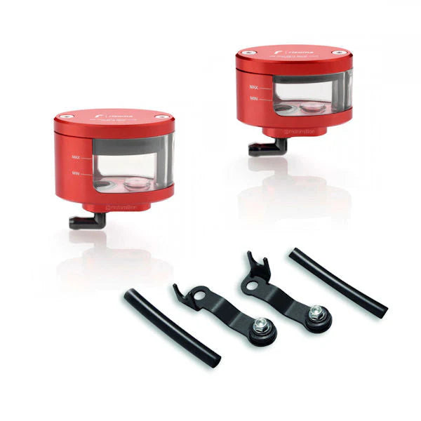 Rizoma Next Brake Clutch Reservoir Kit For Ducati Streetfighter V4 V4S - Red