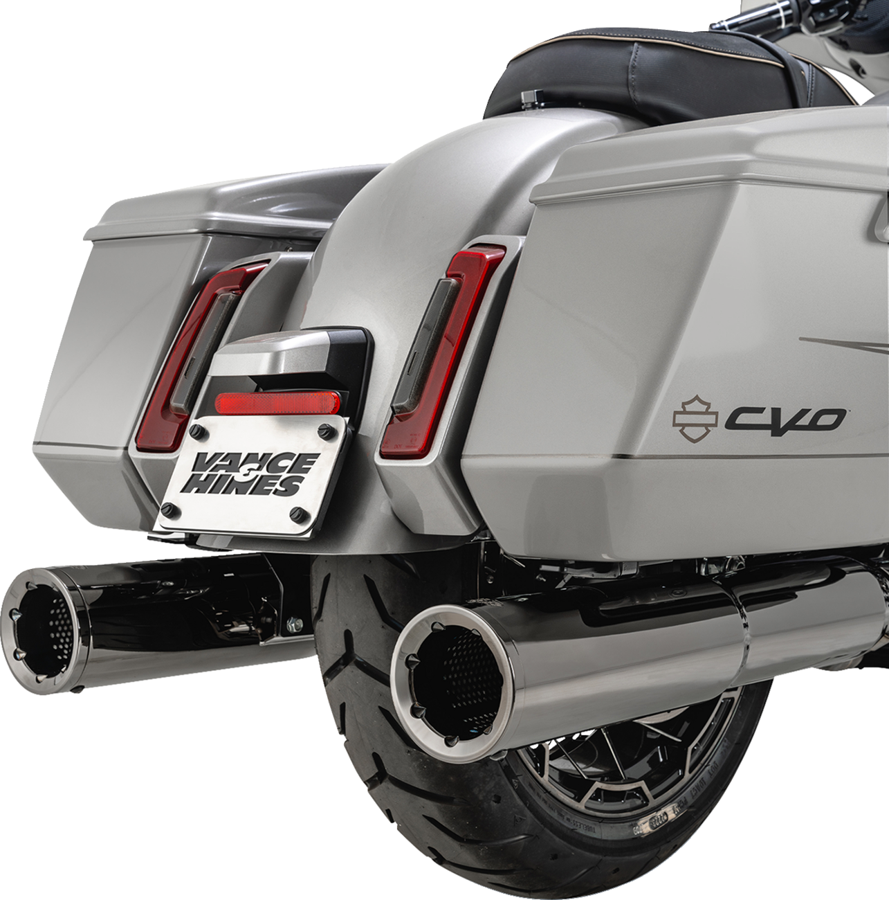 Vance & Hines Hi-Output Slip-On Mufflers - Dark Chrome - 4-1/2"