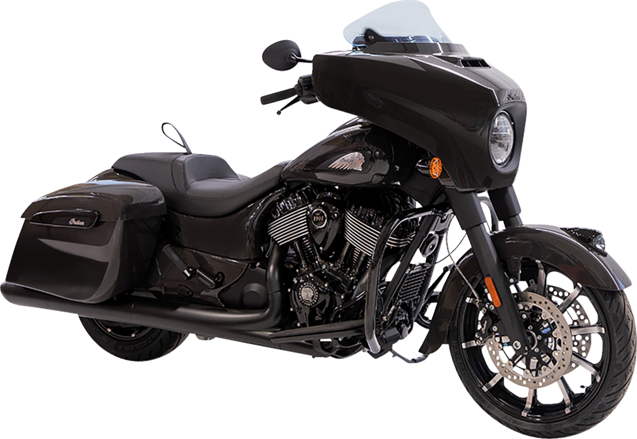 Klock Werks Ice Flare® Windshield - 10" - Blue Ice - '14-'26 Indian