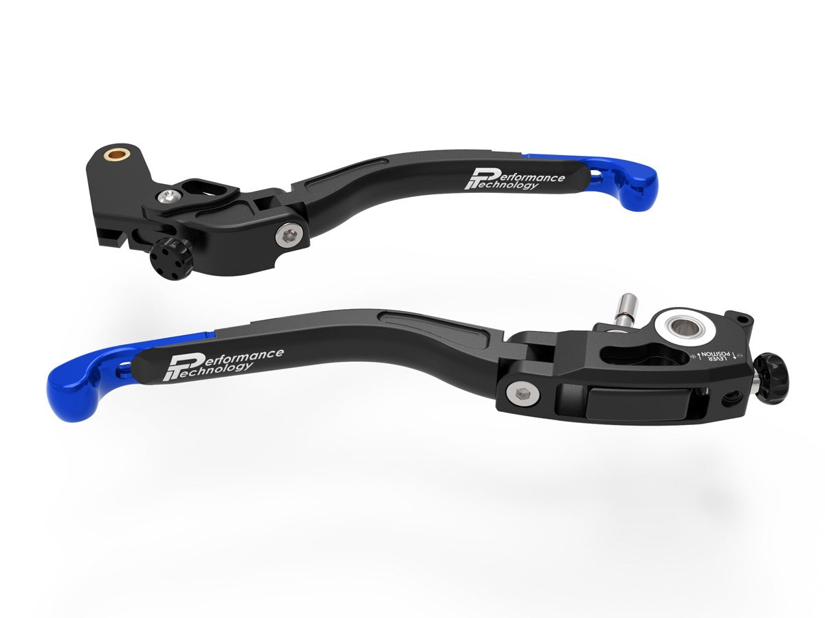 Ducabike DBK L28 Evo Aprilia Brake + Clutch Levers - BLACK-BLUE