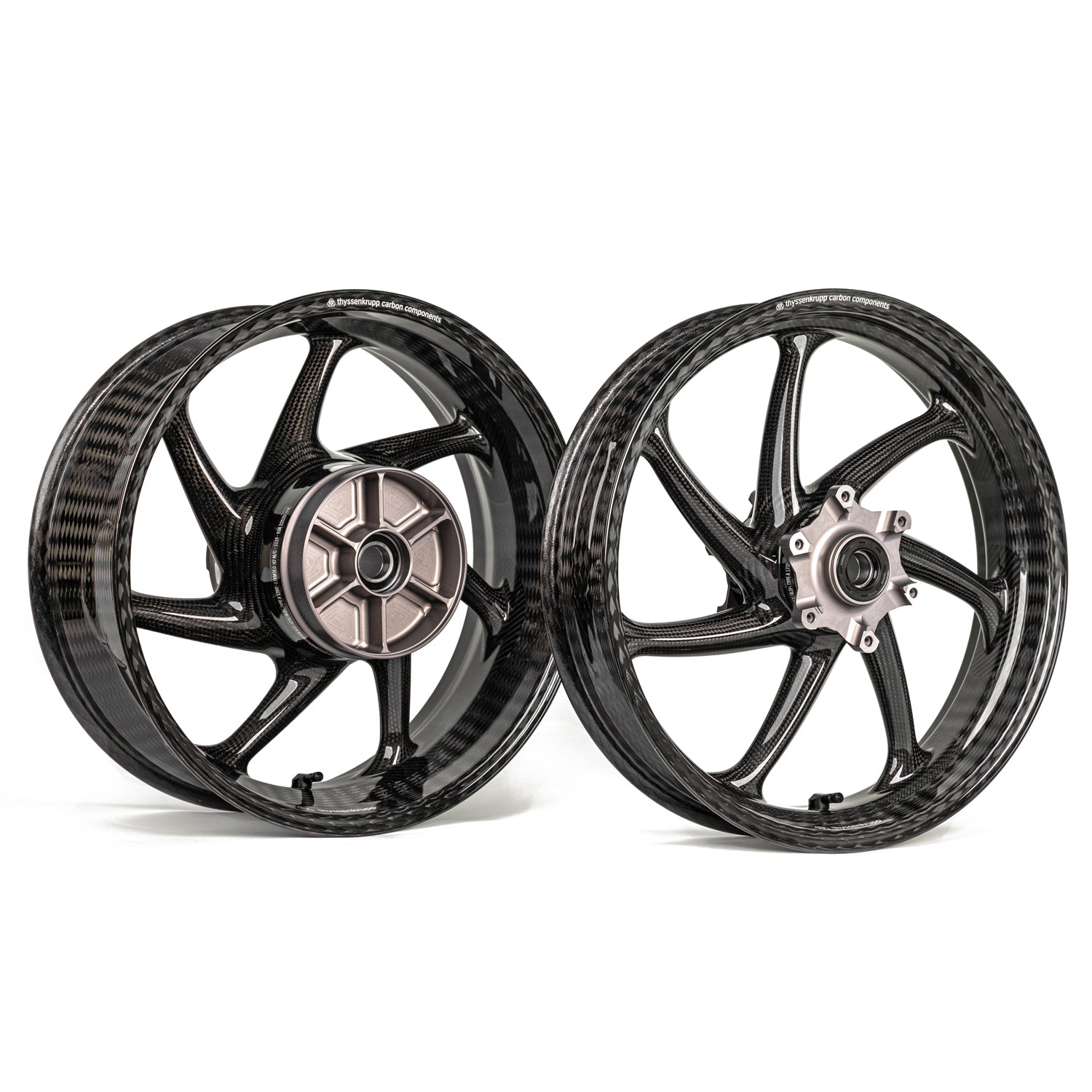 Thyssenkrupp Braided Carbon Fiber Wheel Set for GSXR 1000 1000R