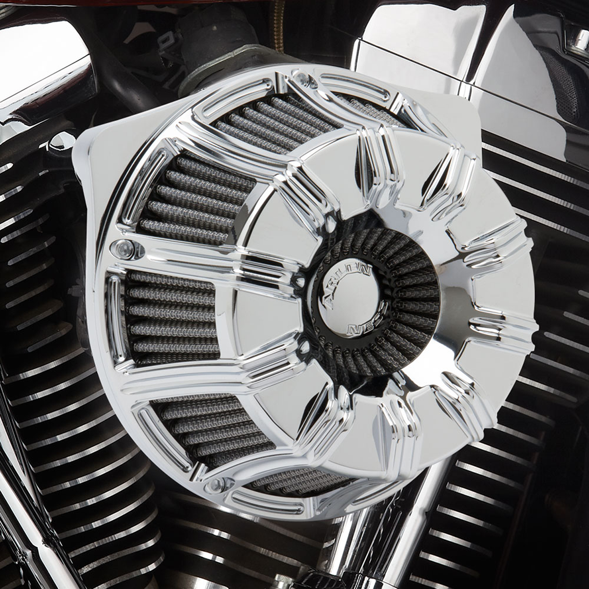 Arlen NESS Inverted Series Air Cleaner Kit - Chrome