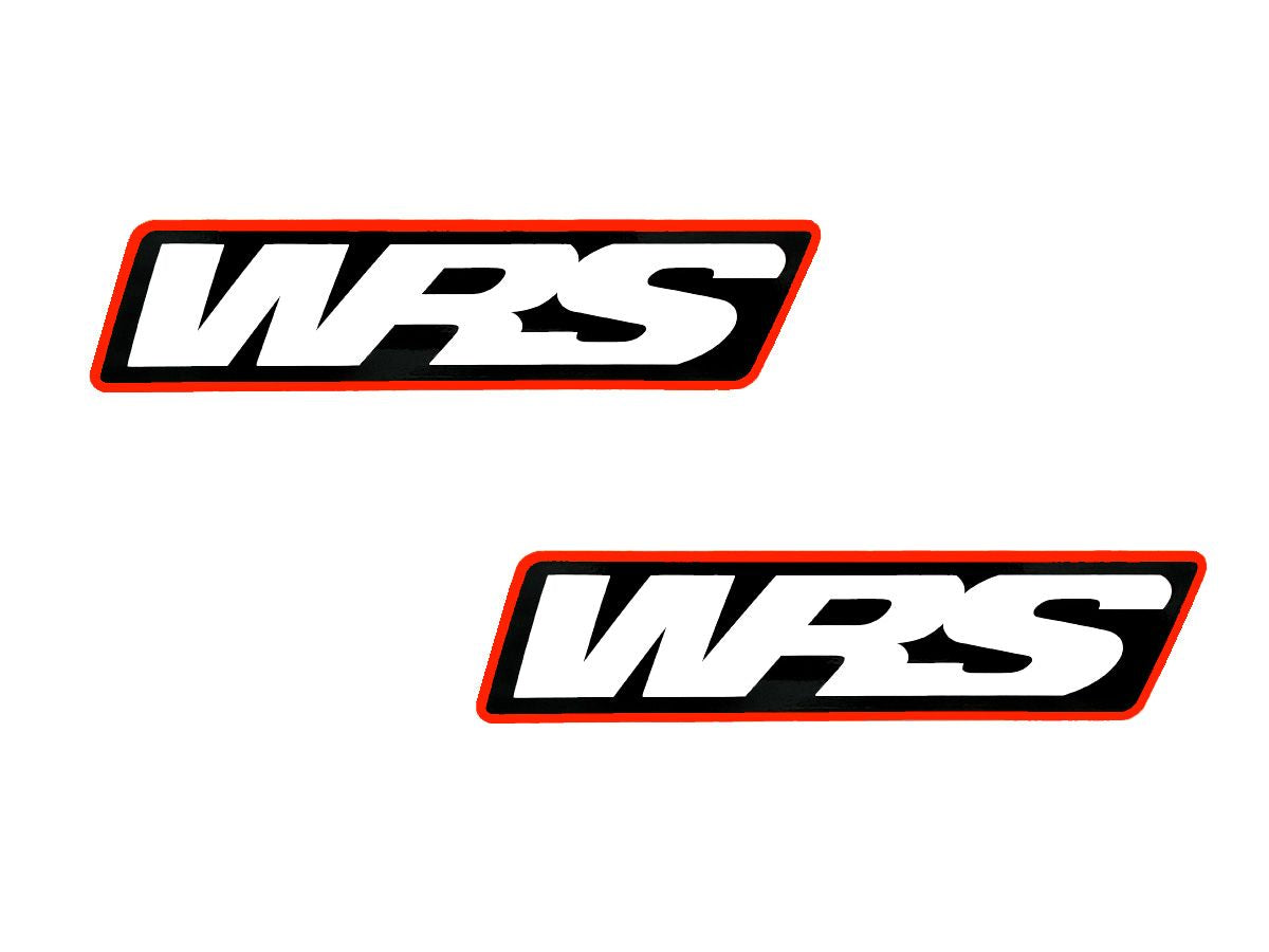 WRS Windscreen Stickers Motogp Team Version Set Of 2 - ORANGE / 120mm